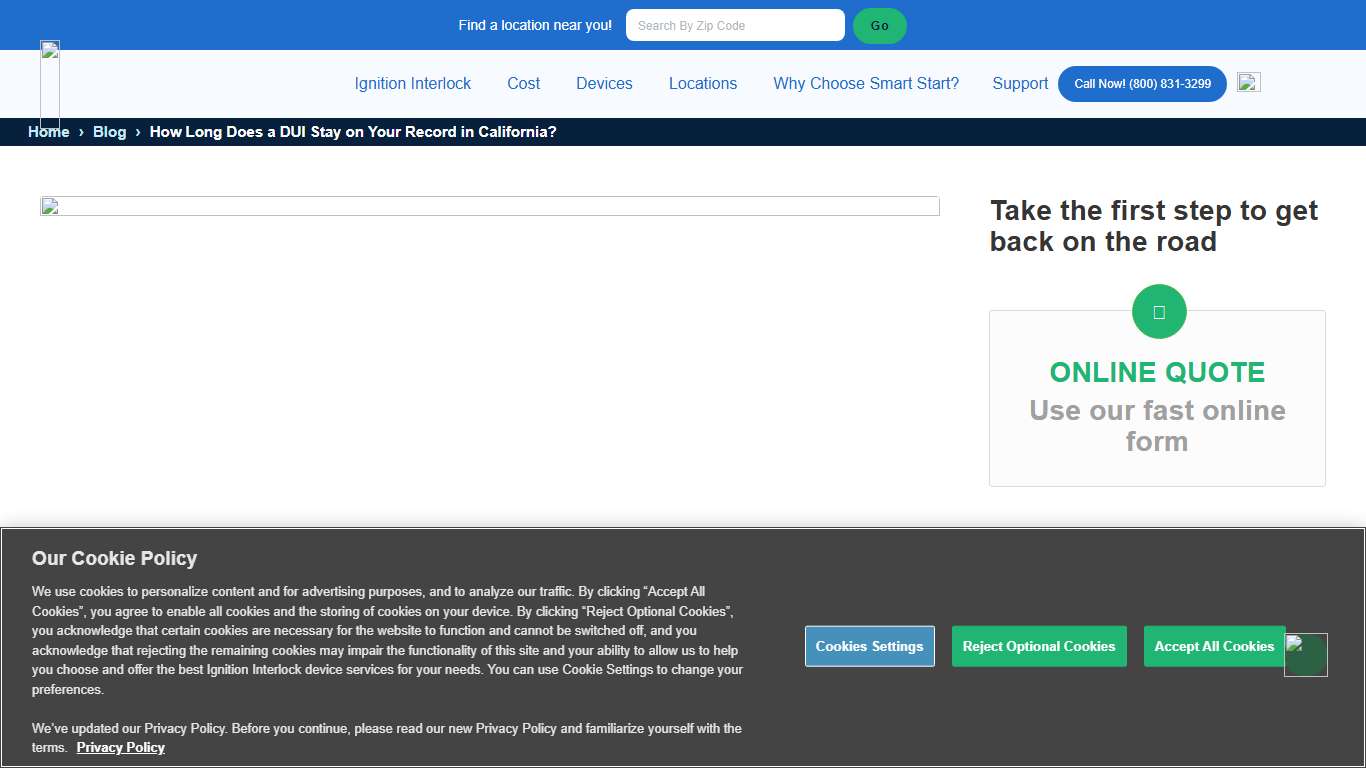 How Long Does a DUI Stay on Your Record in California? | Smart Start